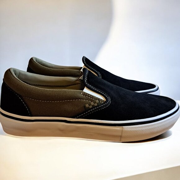 Men’s Vans Skate Slip on Port/Black Green Size 8.5 NWOT - Picture 8 of 11